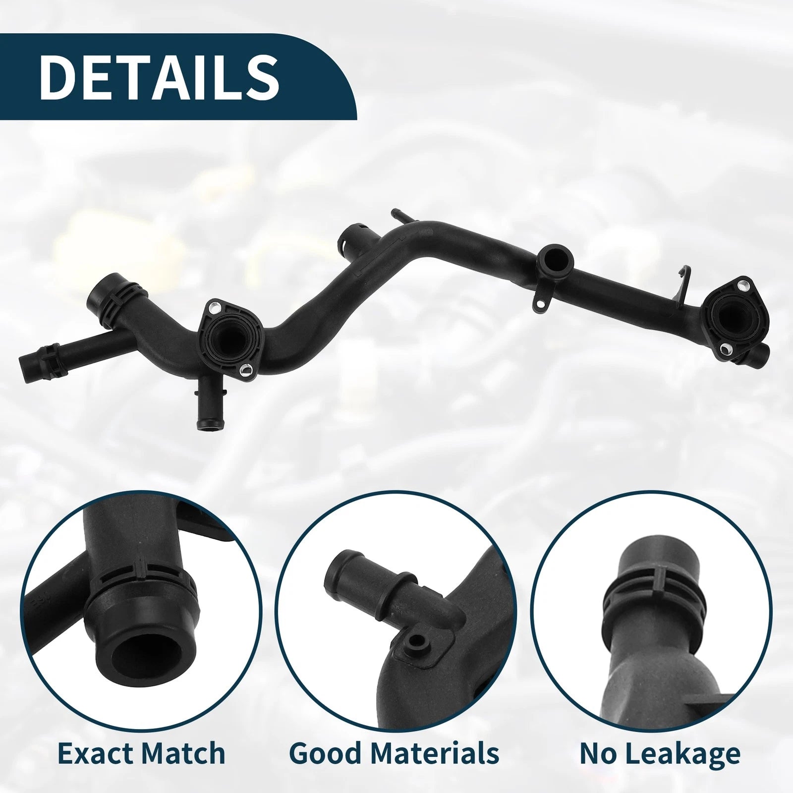 Engine Cooling Water Line for Audi A6 Quattro V6 3.0L (2009–2011) No. 06E121045T