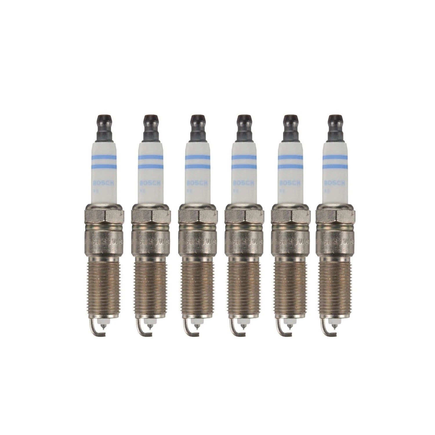Set of 6 Bosch Double Iridium Spark Plugs for Chevrolet GMC 4.3L (0.035")