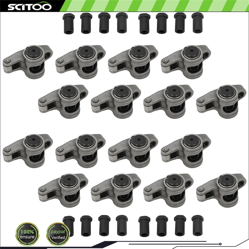 Stainless Steel Roller Rocker Arms & Studs for Chevy SBC 350 400 (1.6 Ratio)