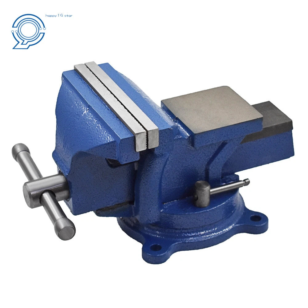 6" Mechanic Bench Vise Table Top Clamp with Locking Swivel Base