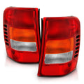 Chrome Red/Clear Lens Tail Light Assembly for 1999-2004 Jeep Grand Cherokee