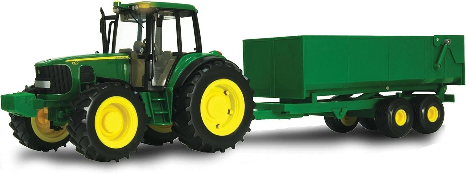 1:16 Scale Light Up Tractor and Wagon for John Deere Big Farm (No Year)