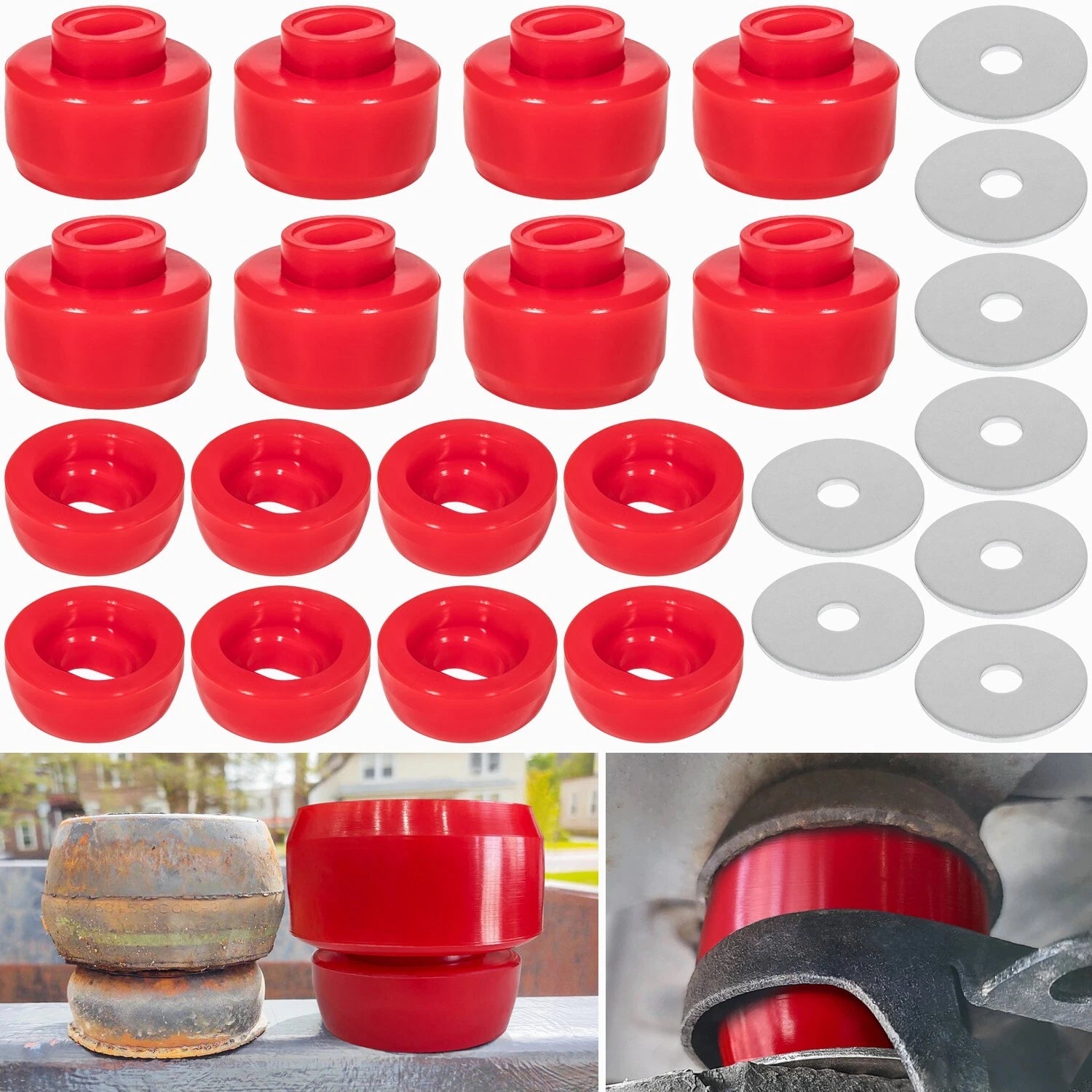 7-141 Body Cab Mount Bushing Kit for Chevy Silverado GMC Sierra 1500/2500 (1999–2014)