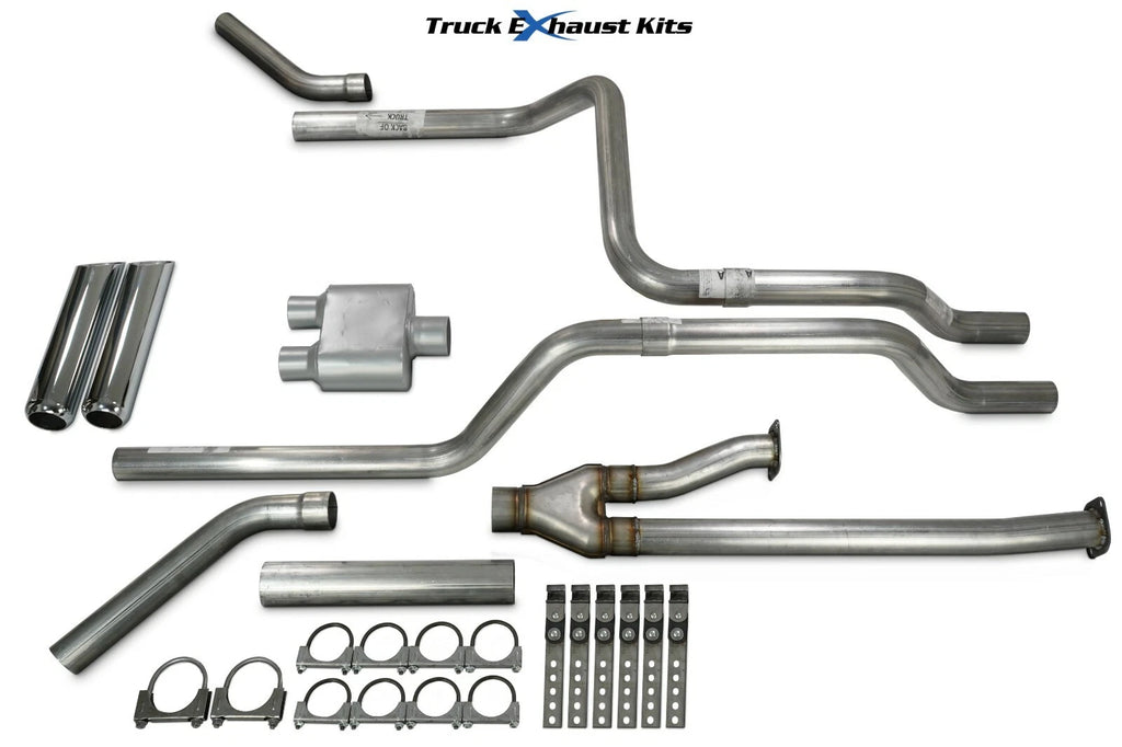 2.5" Dual Exhaust Kit for Toyota Tundra (2009–2013) - Chrome Tip