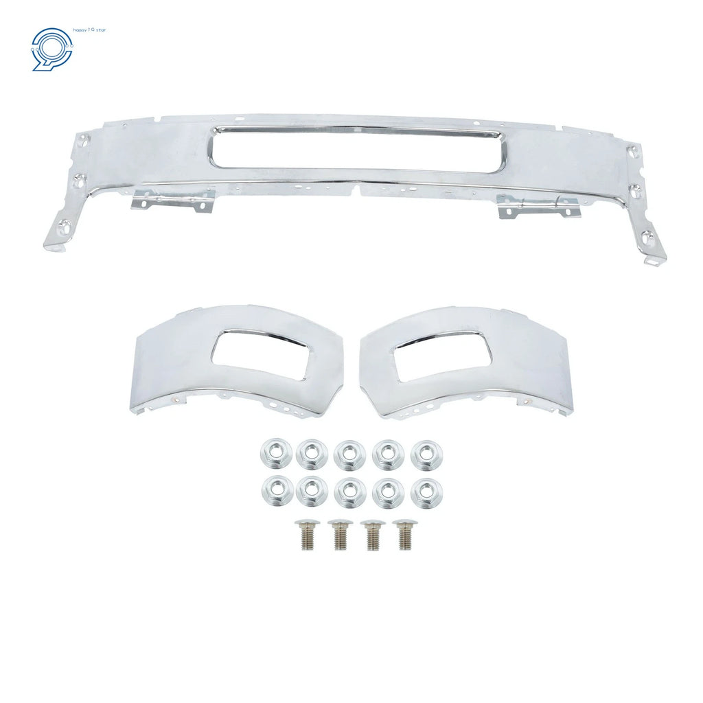 Chrome Split Front Bumper Face Bar for Chevy Silverado 2500 3500 (2011–2014)
