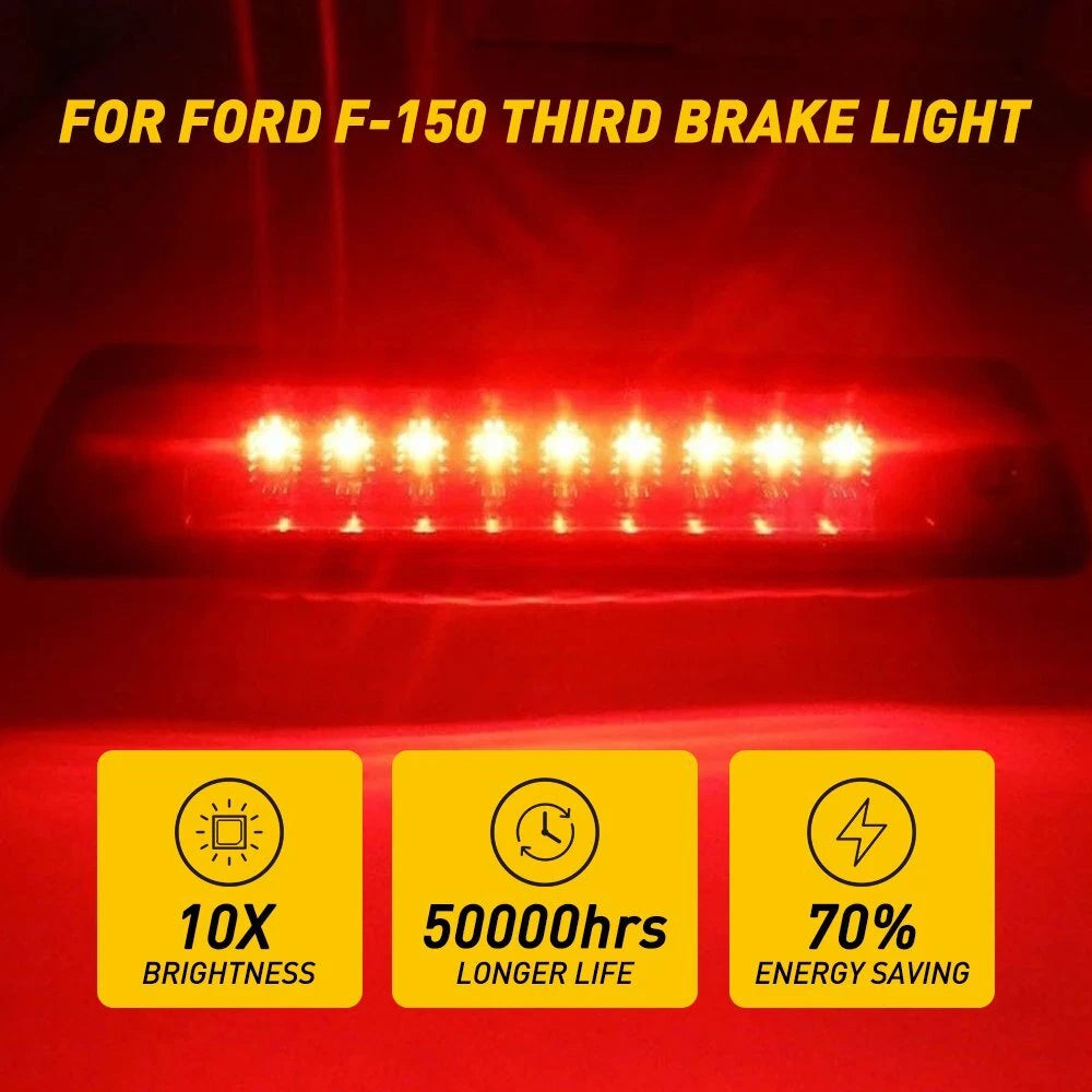LED Third Brake Light for Ford F-150 (2009–2014) - Smoke, Rear Cargo Lamp