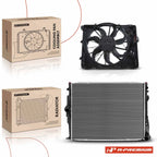 Radiator & Cooling Fan Assembly Kit for BMW 128i, 323i, 325i, 325xi, 328i (2008–2013)