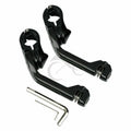 1-1/4" Highway Small Footpeg Long Angled Mount for Harley Honda Suzuki (Fits Various)