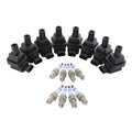 Set of 8 Ignition Coils & 8 Spark Plugs for Mercedes W140 S420 (1992–1999)