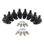 Set of 8 Ignition Coils & 8 Spark Plugs for Mercedes W140 S420 (1992–1999)