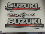 Top Cowling Sticker Kit for Suzuki 4 Stroke 250HP (Graphics Decals)