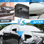 2Pcs Side Mirror Caps for Lexus IS GS LS ES RC F-Sport (2013–2020) Glossy Black