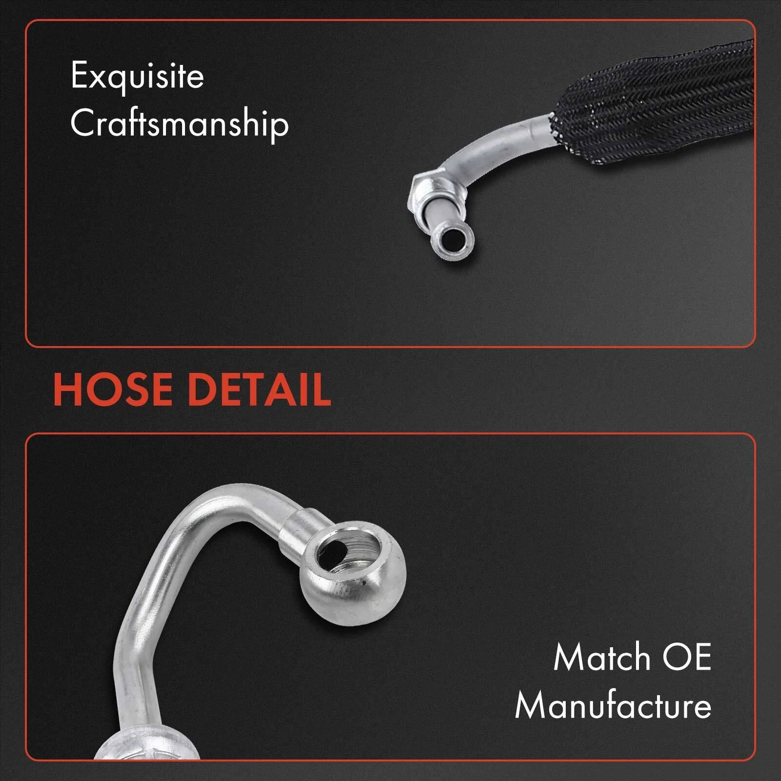 2X Power Steering Pressure & Return Line Hose for BMW 530i