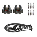 2 Ignition Coil Wires & 8 NGK Platinum Spark Plugs for F-150 F-250 (1997–2003)
