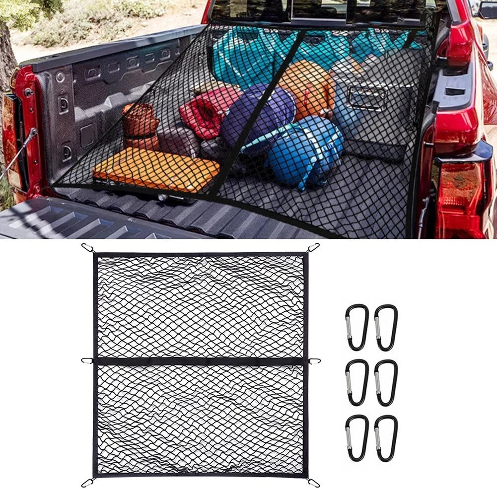 Cargo Net 120x120cm for Truck Bed Trailer SUV ATV (Heavy Duty)