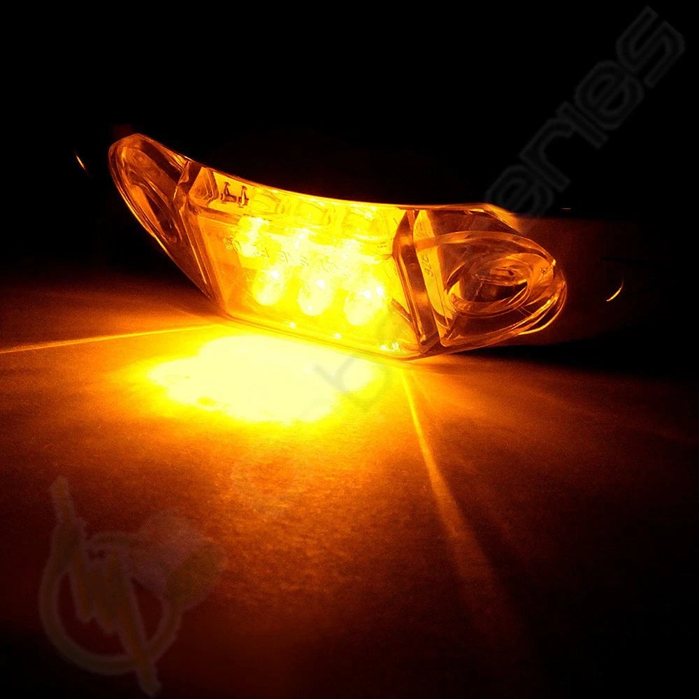 5 Amber + 5 Red LED Marker Lights for Trailer (Universal)