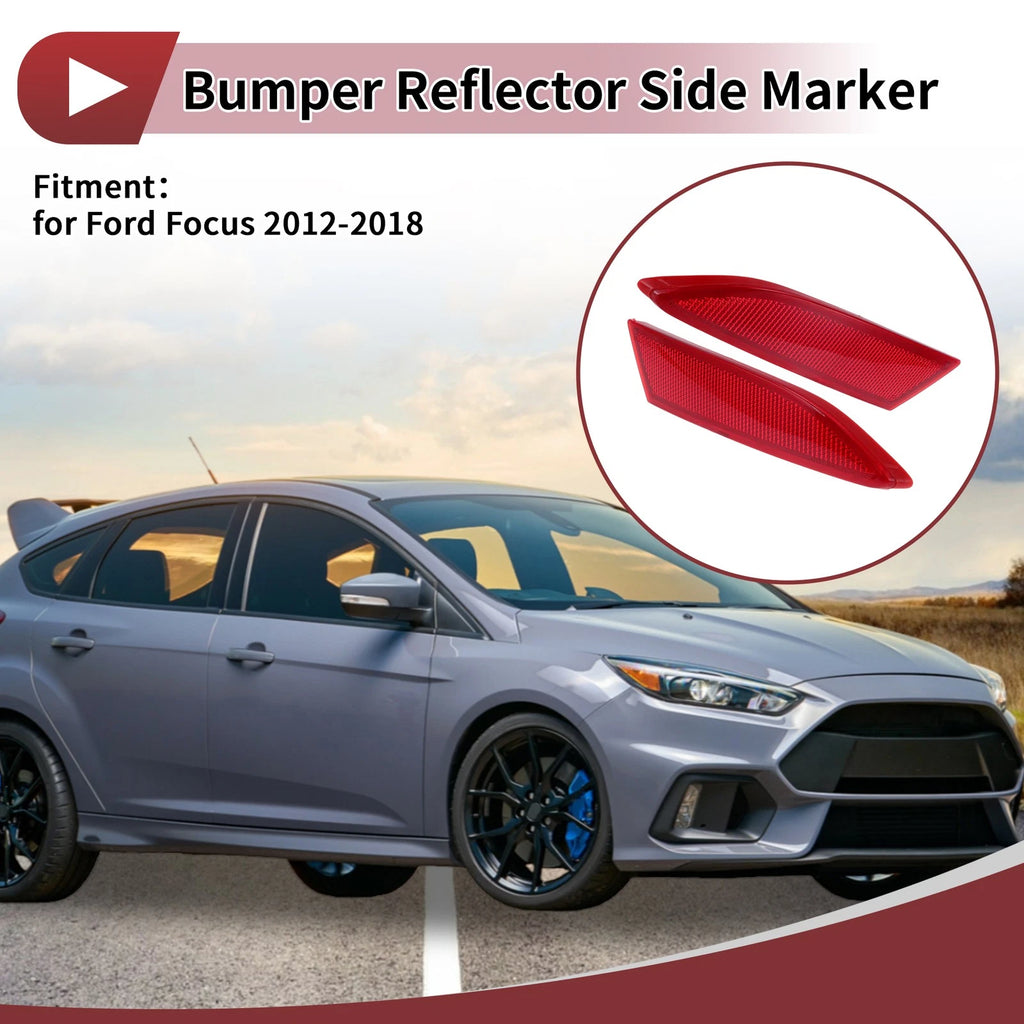 Set of 2 Rear Bumper Reflectors for Ford Focus (2012–2018) No.BM5Z13A565B