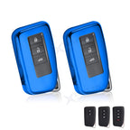 Blue TPU Smart Entry Key Cover Case for Lexus (2018–2024)