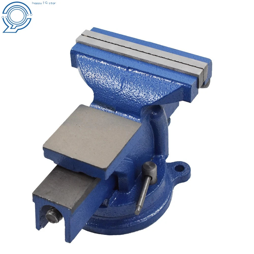 4-Inch Heavy Duty Bench Vise with Anvil and Swivel Locking Base