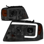 LED DRL Projector Headlight for Ford F150 Mark LT (2004–2008) Smoked/Amber