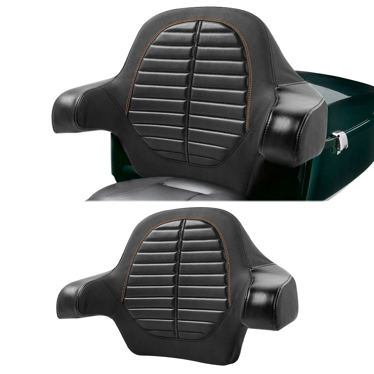Rear Passenger Backrest Pad for Harley Electra Glide (2014–2024) Black
