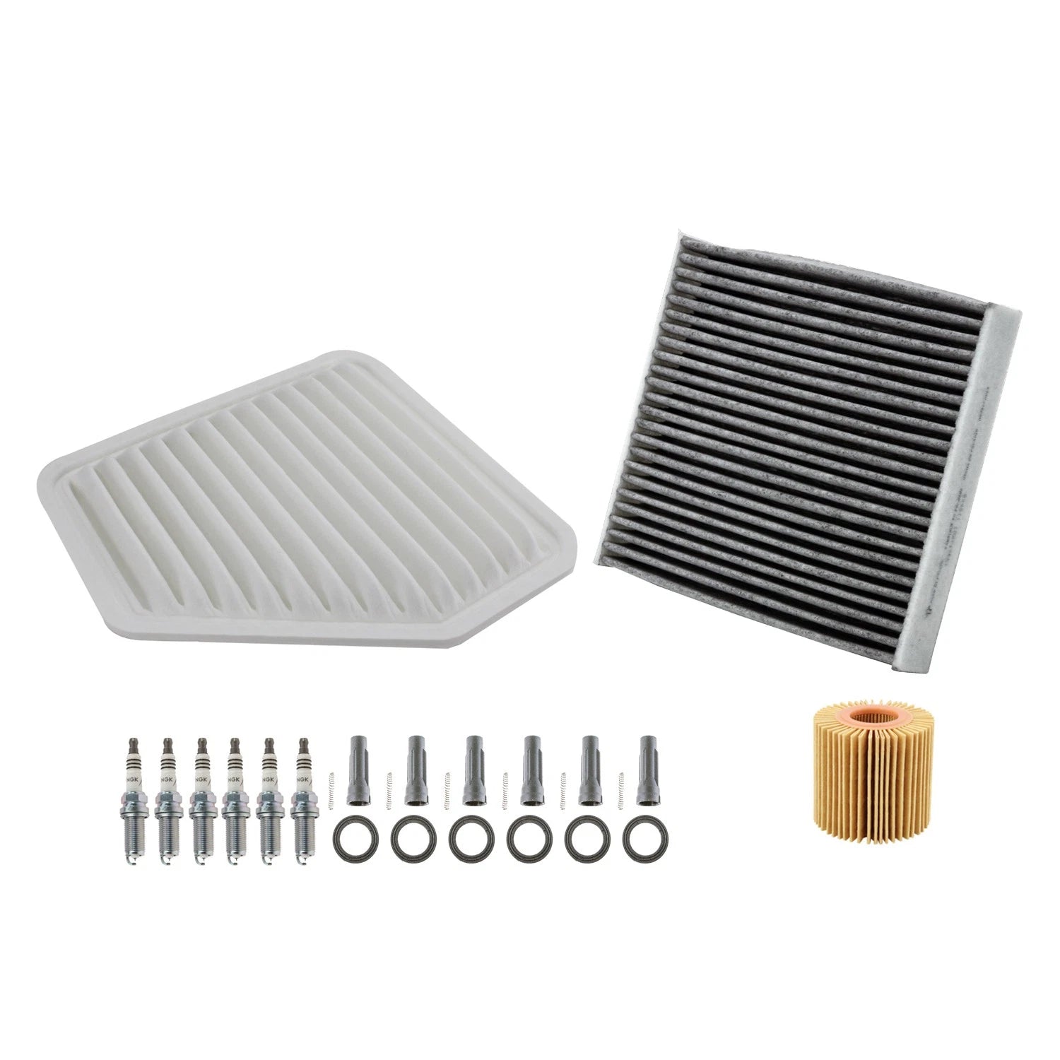 Tune Up Kit with 6 NGK Spark Plugs & Boots for Avalon Camry ES350 Venza