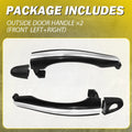 2X Outside Door Handles for Hyundai Azera (2006–2011) Chrome EXV