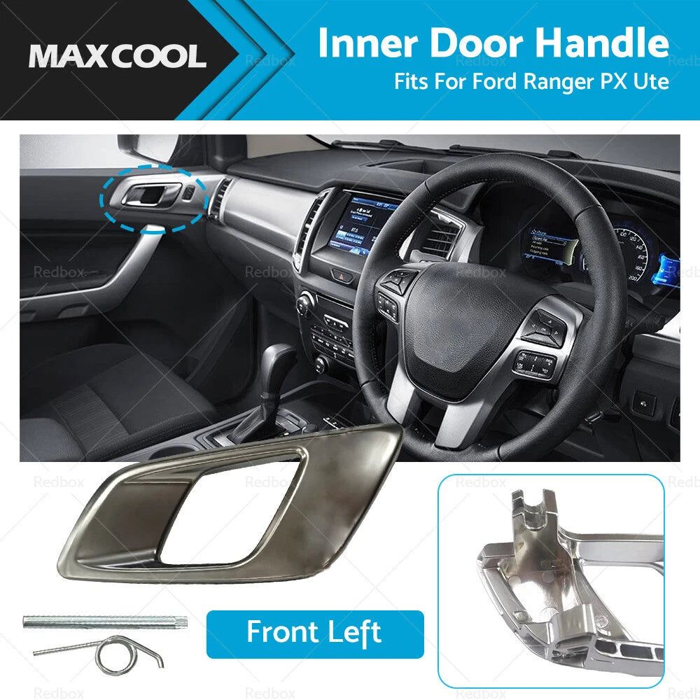 Dark Chrome Front Left Inner Door Handle for Ford Ranger PX (2011–Present)