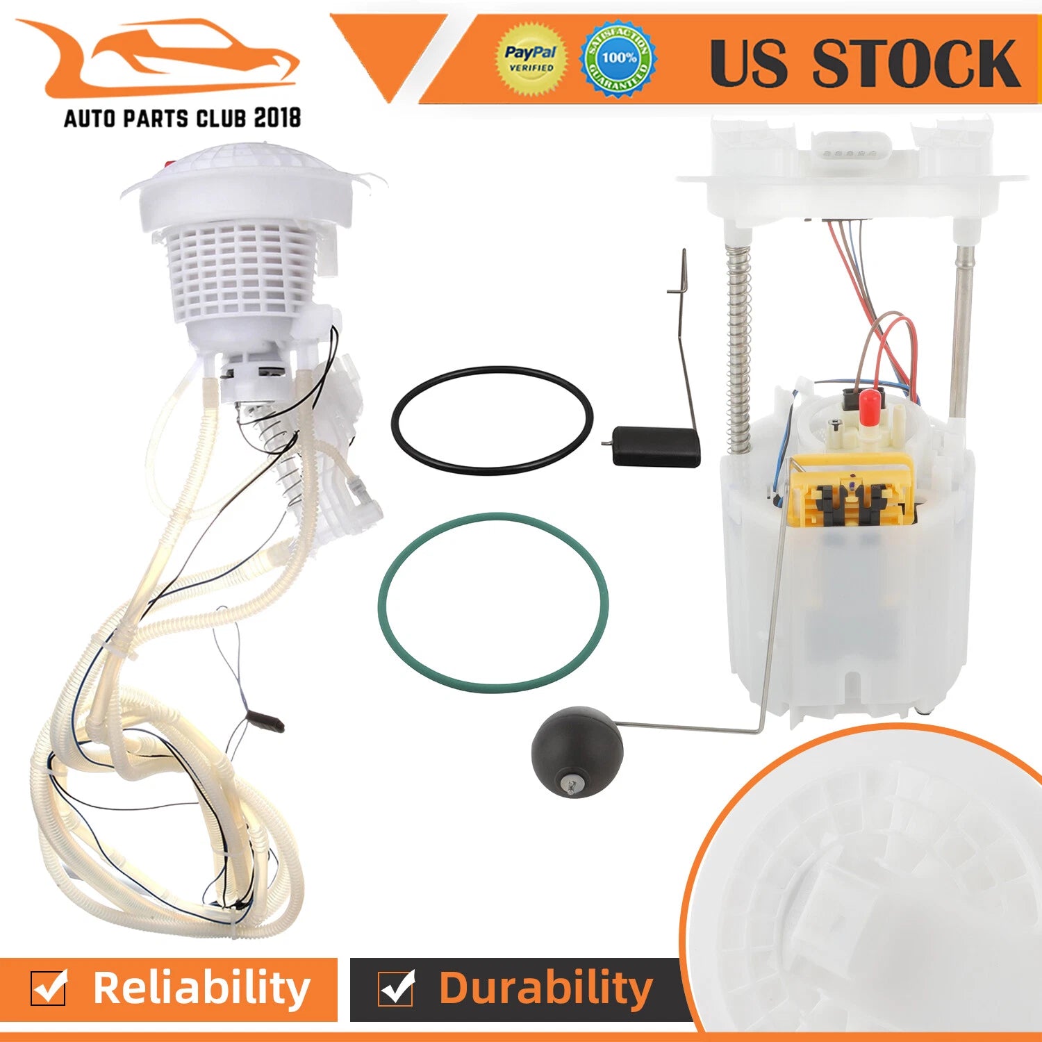 2Pcs Fuel Pump Assembly for Dodge Charger (2006–2010) 2.7L 3.5L 5.7L