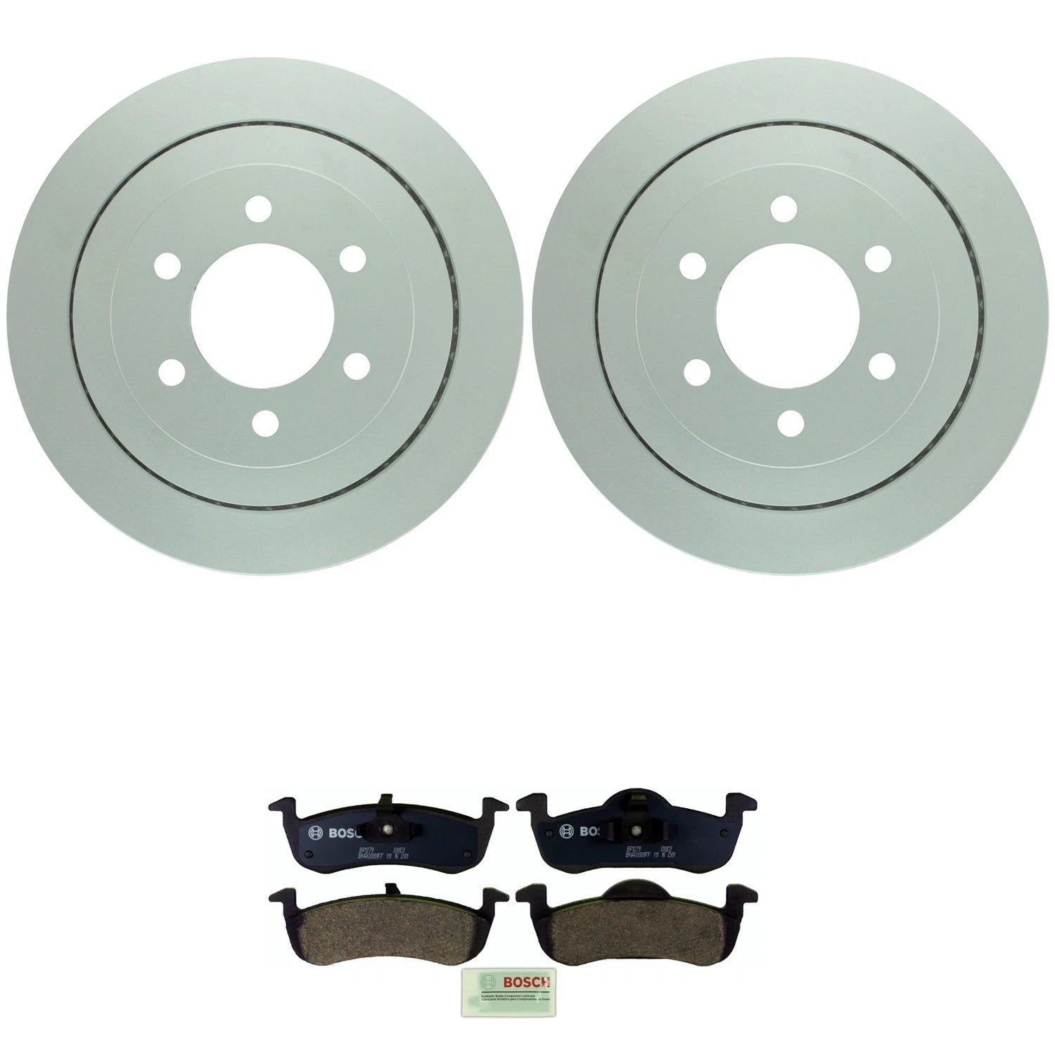 Bosch Rear Quietcast Rotors & Semi-Met Disc Brake Pad Kit for Expedition Navigator