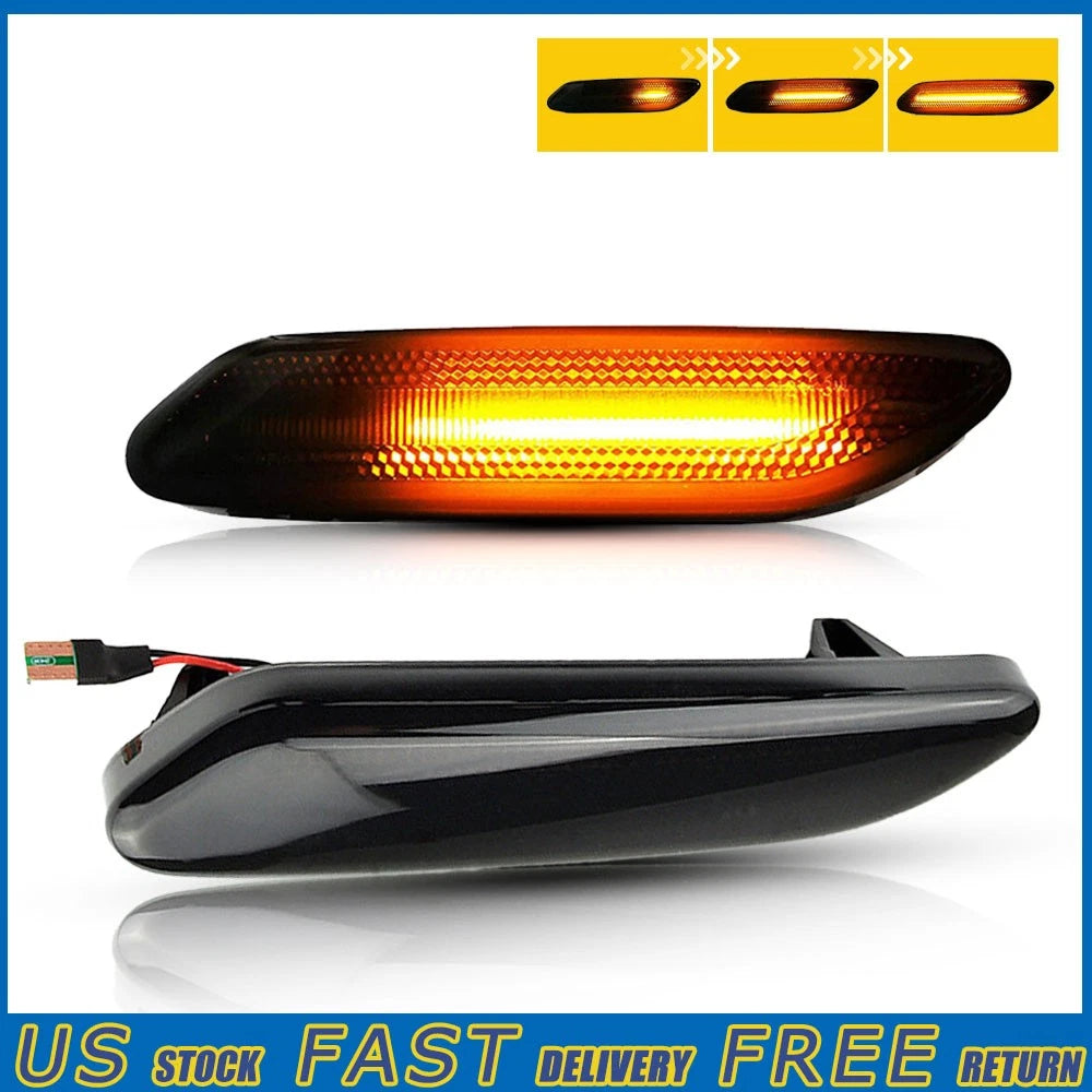 LED Side Light Marker for Mini Cooper Countryman R60 R61 (2011–2016) Smoke Amber