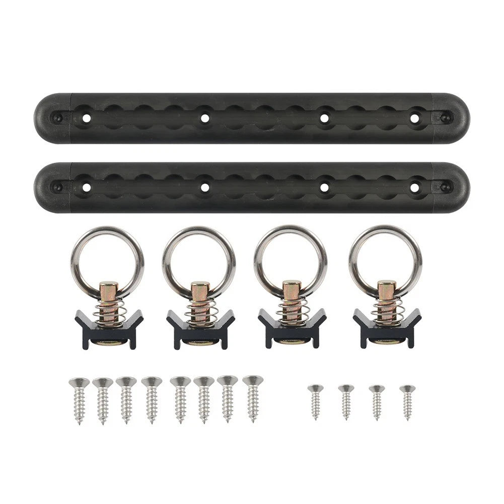 Set of 2 Cargo Control L Track Tie Down System 12 Inch Aluminum Rails
