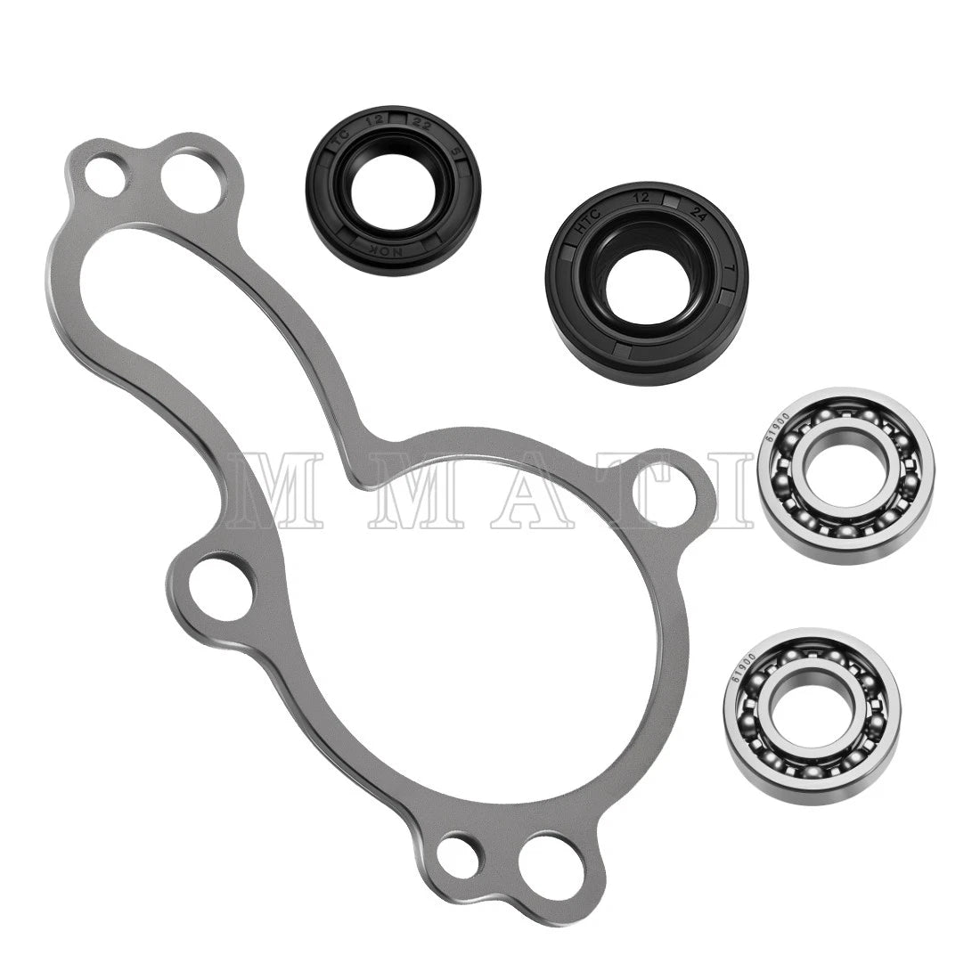 Water Pump Rebuild Kit w/ Bearings, Seals & Gasket for Kawasaki KX450F (2006–2015)