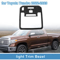 Front Row Headlight Trim Bezel for Toyota Tundra (2022–2023) Carbon Fiber Black