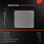 Radiator for BMW X3 E83 (2004-2006) Aluminum & Plastic