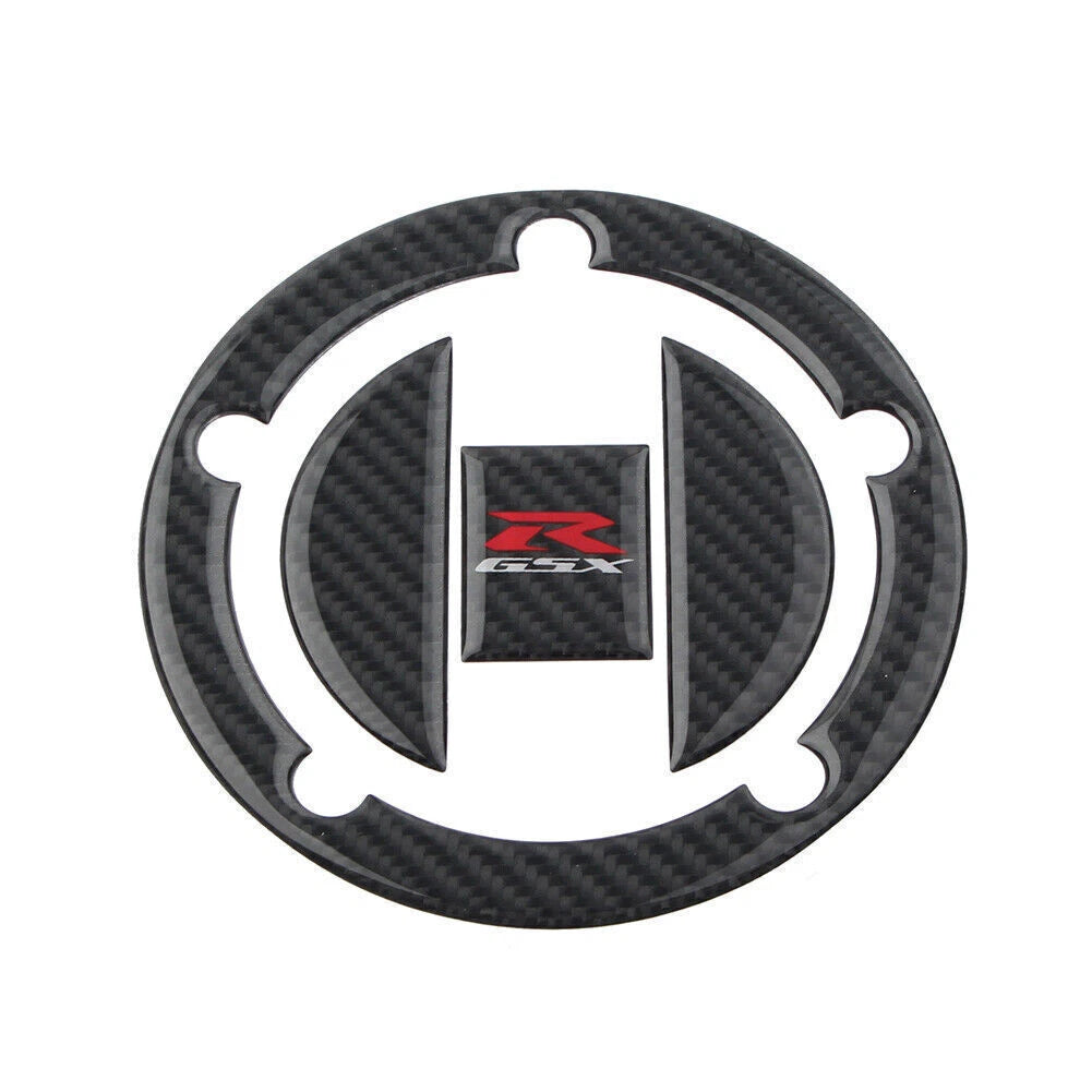 3D Carbon Fiber Fuel Tank Sticker Gas Cap Cover for GSXR 1000 750 600 (2001–2023)