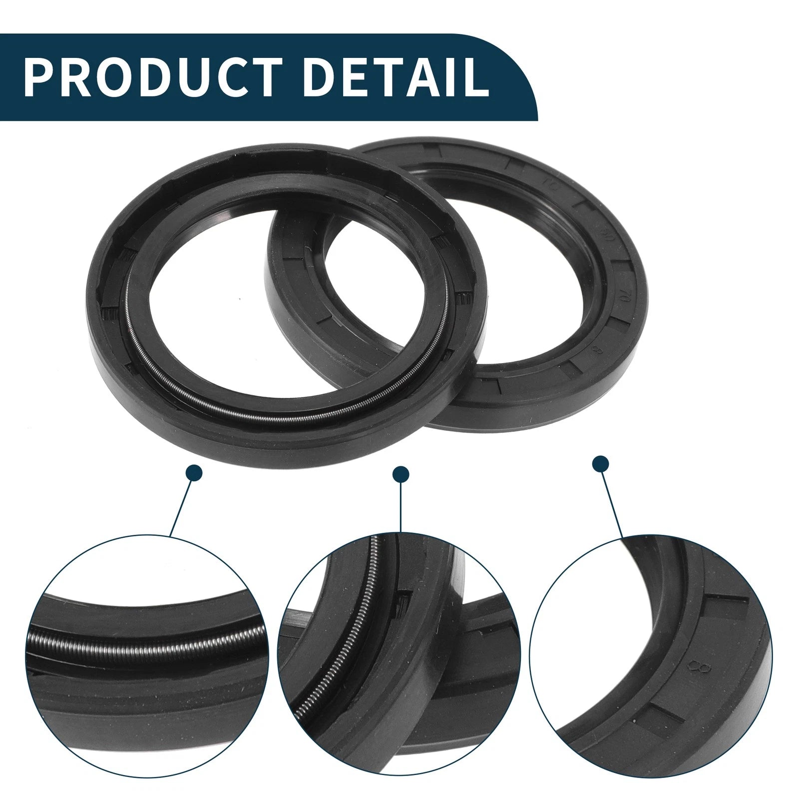 Set of 5 Oil Seal Rotary Shaft Seal NBR Rubber 50x70x8mm