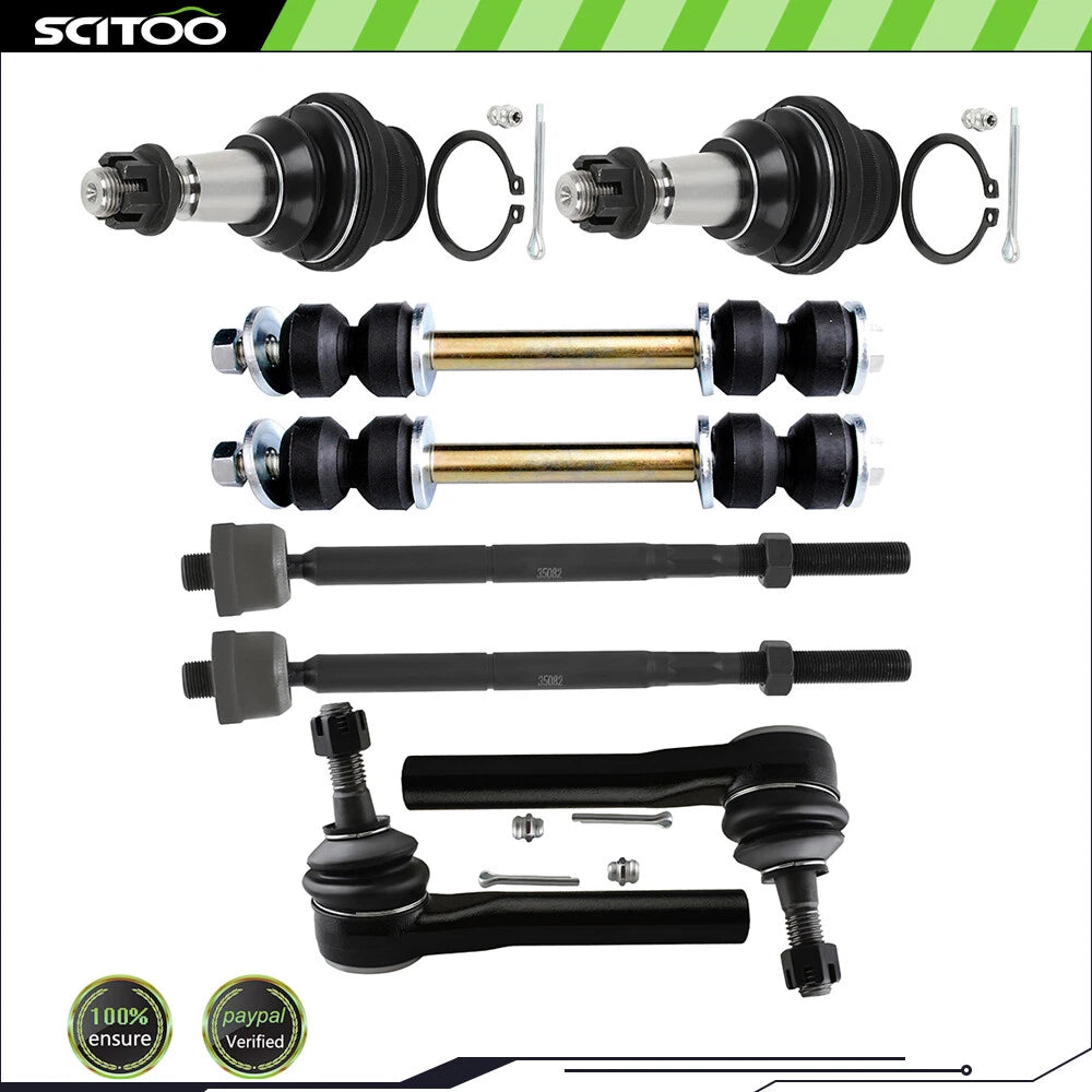 Front Lower Tie Rod End Ball Joints Sway Bar for 2015–2019 Cadillac Chevrolet Tahoe