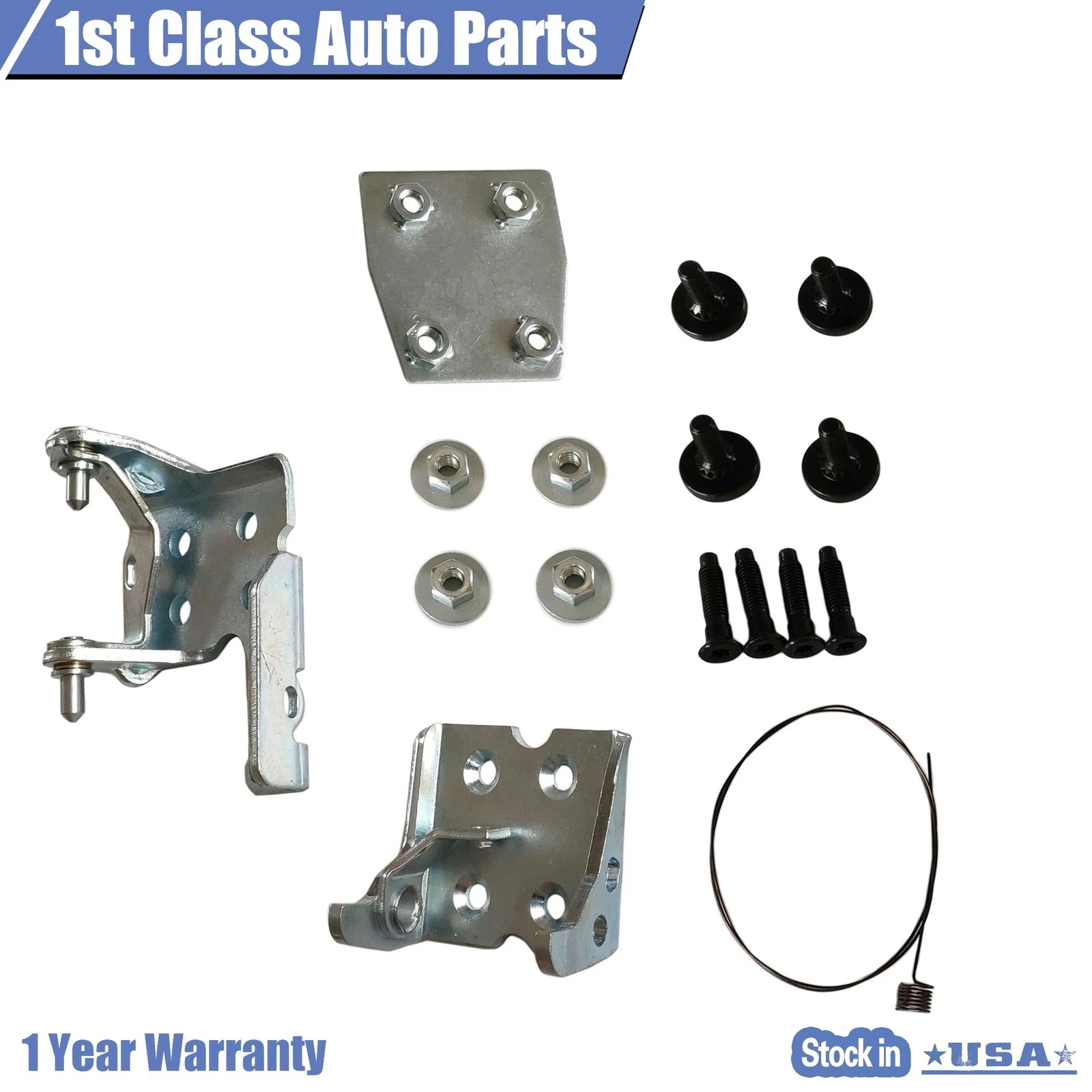 Front Upper Lower Door Hinge Left for Chevy Silverado GMC Sierra 1500 (1999–2007)