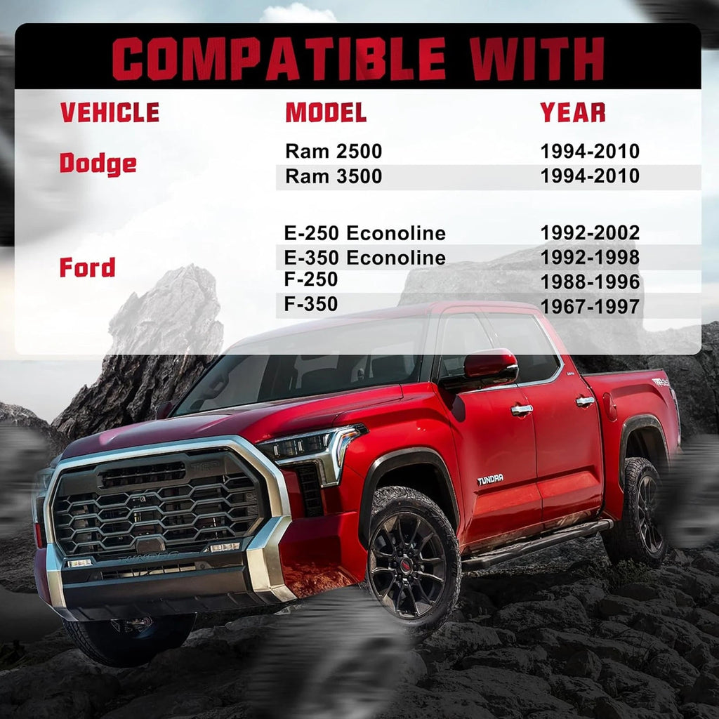 Set of 4 Wheel Spacers 2" 8x6.5 9/16"x18 for Dodge Ram 2500 3500 (1994–2010)