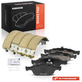 Set of 8 Ceramic Brake Pads for Ford Transit Connect (2010–2013)