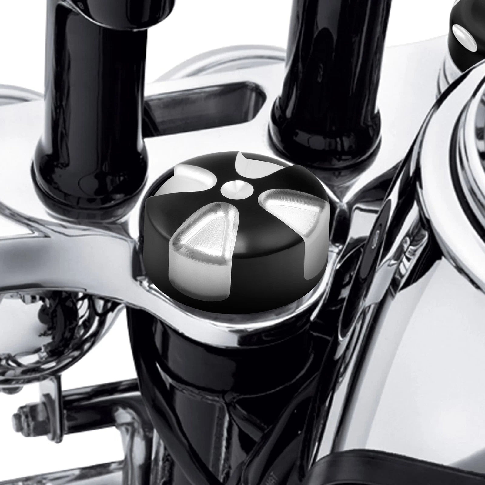 Upper Fork Nut Bolt Cover for Harley Sportster XL883 (2009–2013)