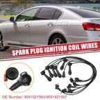 7pcs Spark Plug Wire Ignition Coil Cable No. 9091921563 for Toyota Supra (1993–1996)