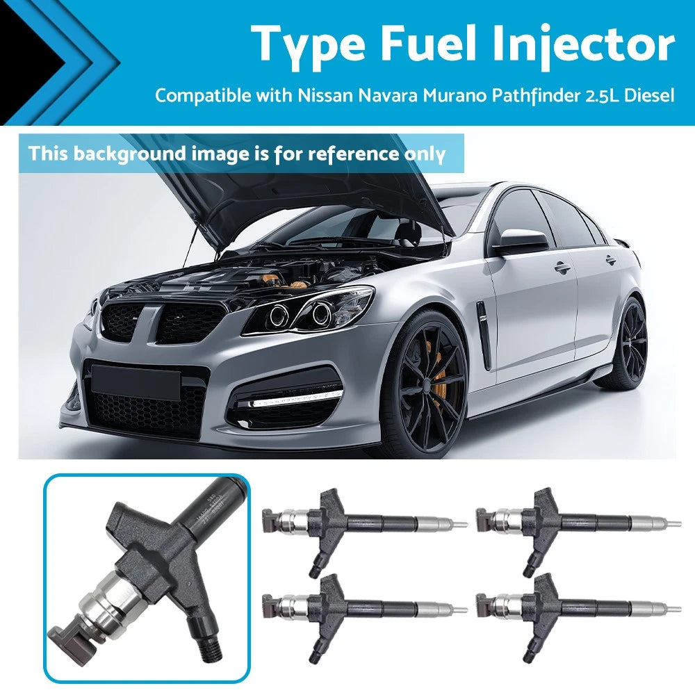 4x Fuel Injectors for Nissan Navara Pathfinder Murano (2005–2020) 295050-0300
