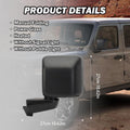 Pair Power Heated Mirrors for Jeep Gladiator Wrangler JL (2018–2024)