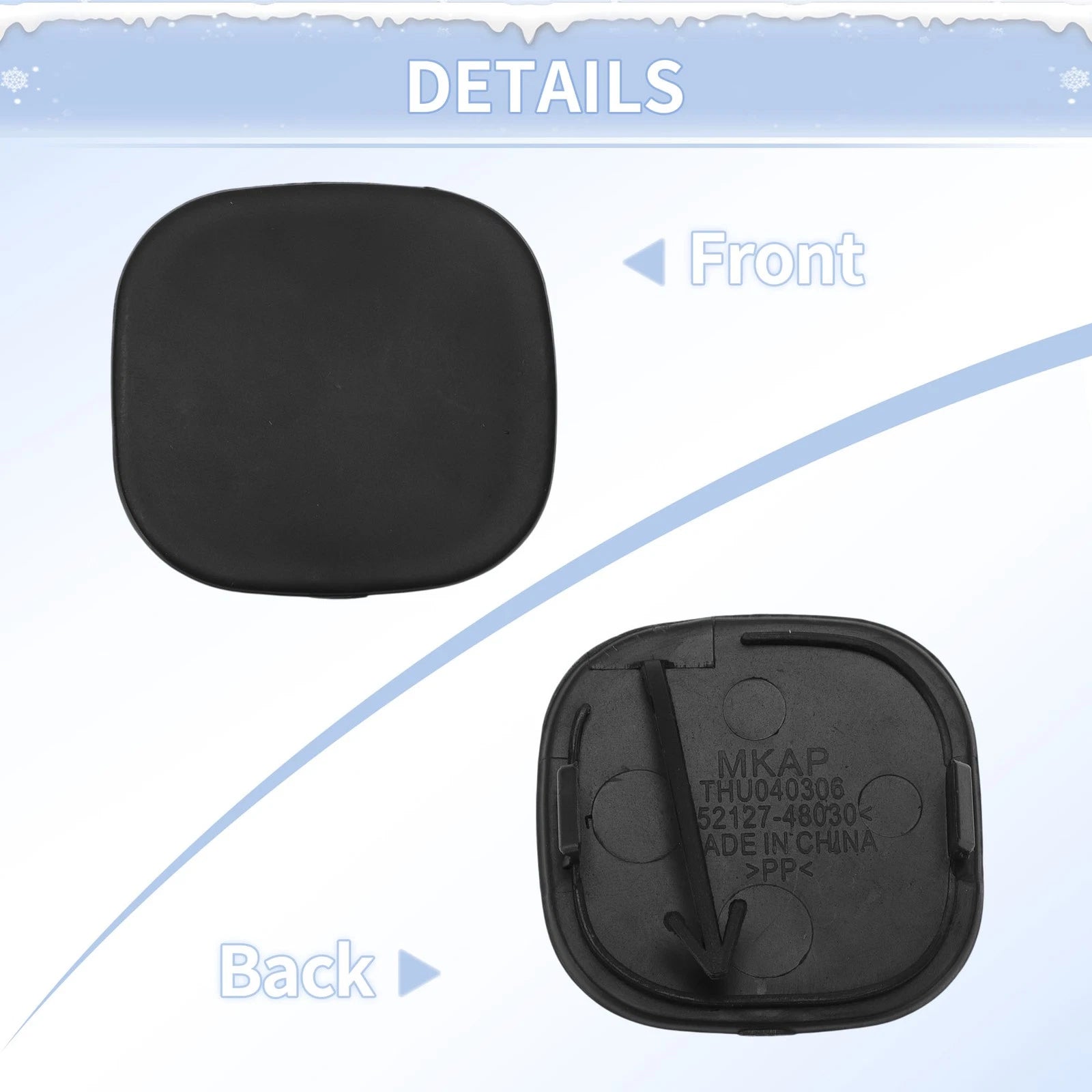 Tow Hook Cover Cap for Toyota Prius C Aqua (2012–2014)