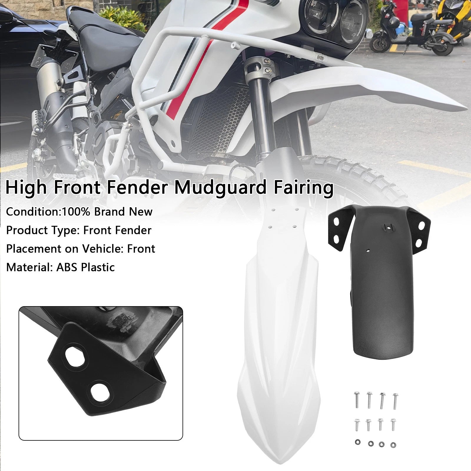 Front Fender Mudguard Fairing for Yamaha Tenere 700 (2019–2024) White