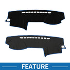 Dashboard Cover Mat for Toyota Land Cruiser Prado J120 (2003–2009) Black Blue