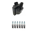 Hitachi Ignition Coil & 6 Denso Iridium Spark Plugs for Astro Blazer (1995–2005)