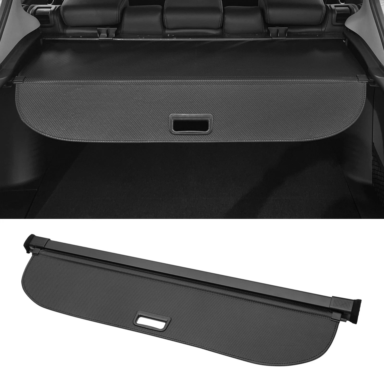 Retractable Cargo Cover for Audi Q5 Sportback (2018–2024) Black Carbon Fiber